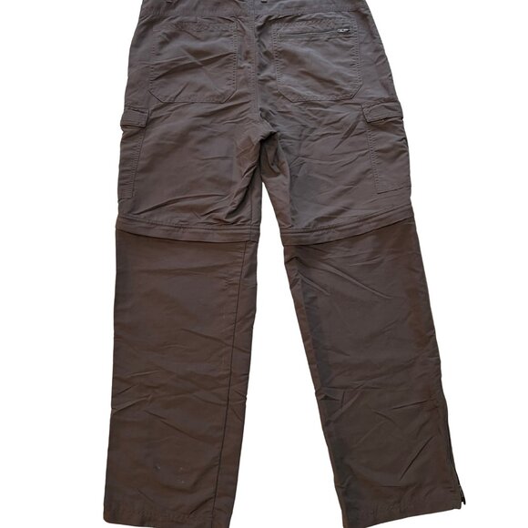 Cabela's Classic Fit Convertible Cargo Pants 32x30 Brown Nylon Zip-Off - Picture 2 of 4